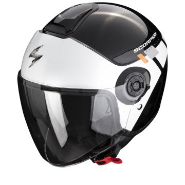 Scorpion Exo-City Ii Mall Metal Zwart-Wit-Zilver Jethelm