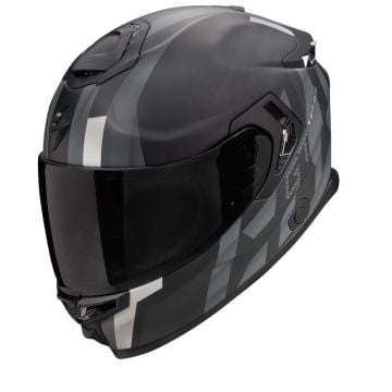 Scorpion EXO-GT SP AIR Touradven Mat Zwart Zilver Integraalhelm