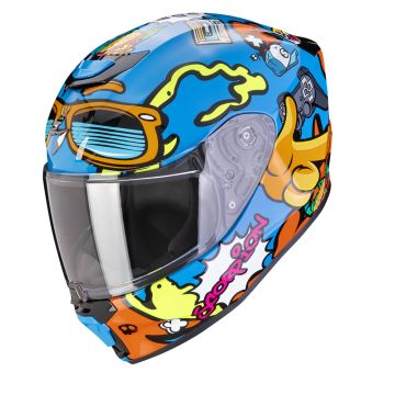 Scorpion EXO-JNR Fun Blauw Oranje Integraalhelm