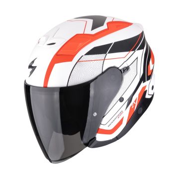 Scorpion EXO-Z1 Vue Zwart Wit Rood Jethelm