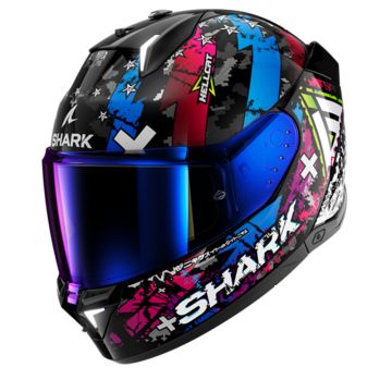 Shark SKWAL i3 Hellcat Zwart Chrom Blauw KUB Integraalhelm