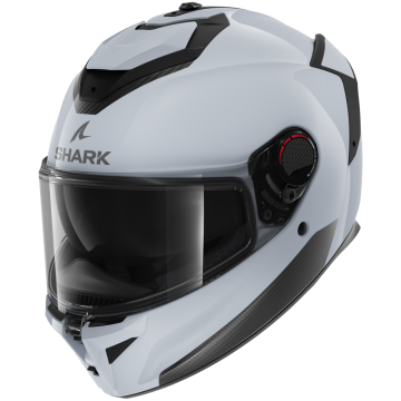 Shark Spartan GT Pro Blank Light Wit Glanzend W03 Integraalhelm