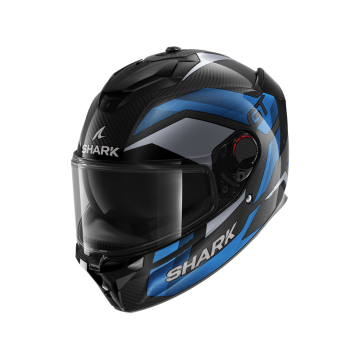 Shark Spartan GT Pro Ritmo Carbon Carbon Blauw Chrom DBU Integraalhelm