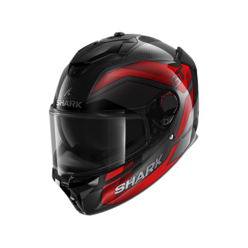 Shark Spartan GT Pro Ritmo Carbon Carbon Rood Chrom DRU Integraalhelm