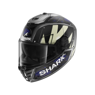 Shark Spartan RS Stingrey Mat Antraciet Antraciet Blauw AAB Integraalhelm