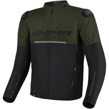 SHIMA Drift Zwart Green Textiele Motorjas