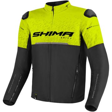 SHIMA Drift Zwart Geel Textiele Motorjas