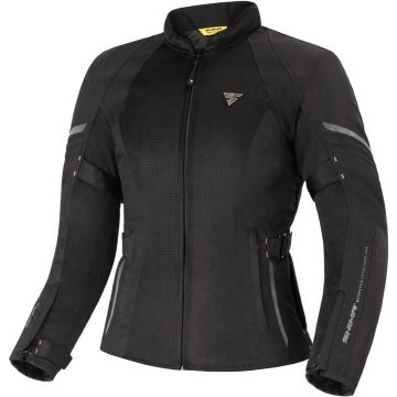 SHIMA Jet Waterproof Dames Zwart Textiele Motorjas