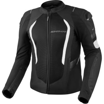 SHIMA Mesh Pro 2.0 Zwart Wit Textiele Motorjas