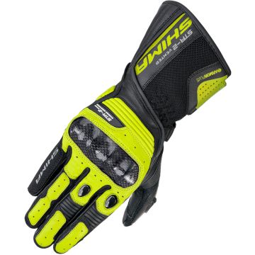 SHIMA STR-2 Vented Zwart Geel Perforated Handschoenen