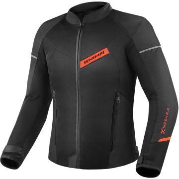 SHIMA X-Mesh 2.0 Zwart Rood Textiele Motorjas
