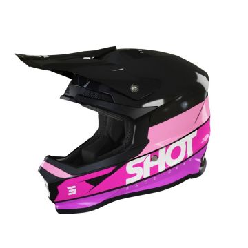 SHOT Furious Story Roze Glanzend Crosshelm