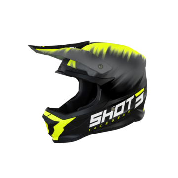 SHOT Furious Versus Neon Geel Mat Crosshelm