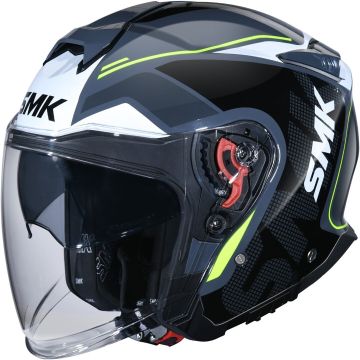 SMK GTJ Tourer Zwart Grijs Jethelm