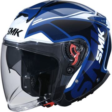 SMK GTJ Tourer Blauw Wit Jethelm