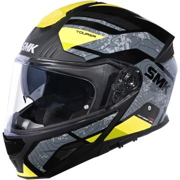 SMK Gullwing Navigator Grijs Geel Systeemhelm