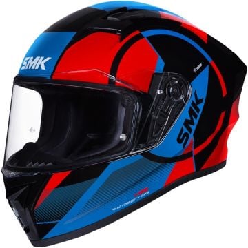 SMK Stellar Faro Zwart Rood Blauw Integraalhelm