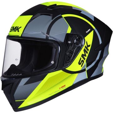 SMK Stellar Faro Zwart Grijs Geel Integraalhelm