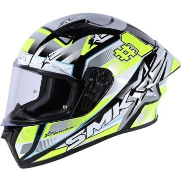 SMK Stellar Uno Sport Grijs Geel Integraalhelm