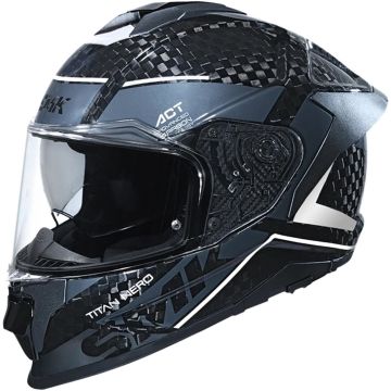 SMK Titan Carbon Nero 06 Grijs Wit Integraalhelm