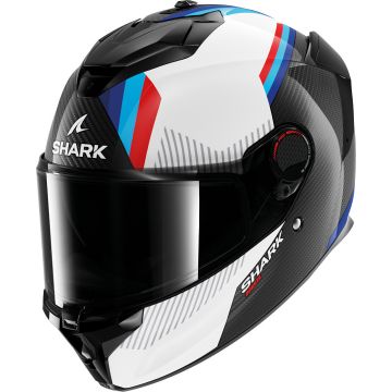 Shark Spartan GT Pro Dokhta Carbon Zwart Wit Blauw Integraalhelm