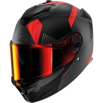 Shark Spartan GT Pro Dokhta Carbon Mat Zwart Rood Integraalhelm