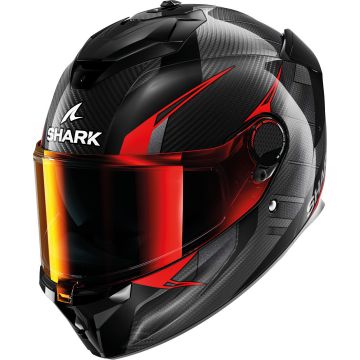 Shark Spartan GT Pro Kultram Carbon Zwart Rood Integraalhelm