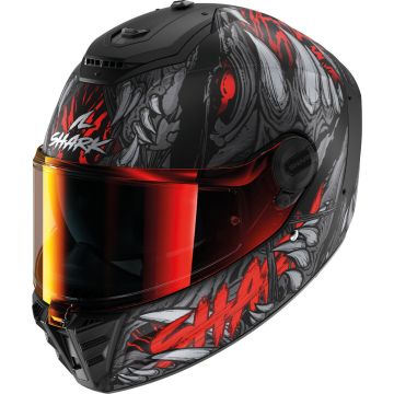 Shark Spartan RS Shaytan Mat Zwart Rood Integraalhelm