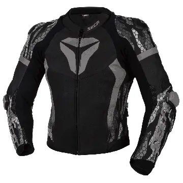 SECA SRS II Black Red Leather Jacket