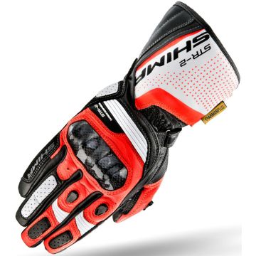 SHIMA STR-2 Zwart Wit Rood Handschoenen