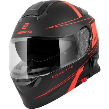 Bogotto H271 Taog Bluetooth Helm Zwart Oranje 