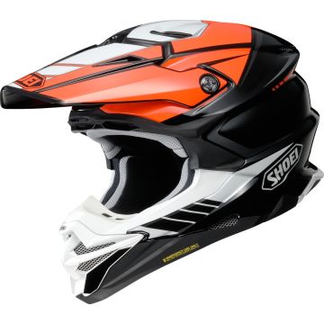 Shoei VFX-WR 06 Jammer TC-8 Zwart Wit Oranje Crosshelm