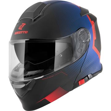 Bogotto H271 Wayke Zwart Rood Blauw Systeemhelm