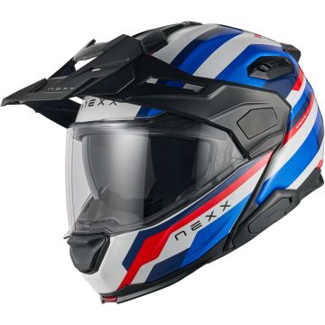 Nexx X.Lifecountry Westbound Blauw Rood Systeemhelm