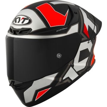 KYT TT-Revo Electron Mat Grijs Rood Integraalhelm