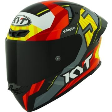 KYT TT-Revo Flux Rood Geel Integraalhelm