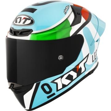 KYT TT-Revo Leopard Replica Groen Rood Integraalhelm