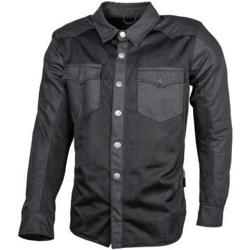 gms Lynx Mesh Zwart Motoroverhemd