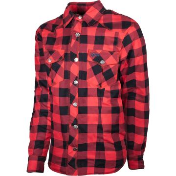 gms Jaguar Dames Zwart Rood Motoroverhemd