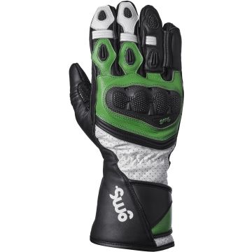 gms GR-1 SF Zwart Wit Groen Geperforeerde Handschoenen