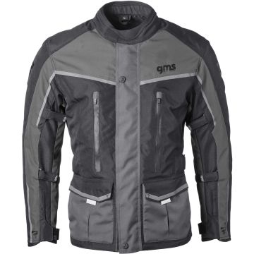 gms Twister Neo Zwart Grijs Waterdichte Textiele Motorjas