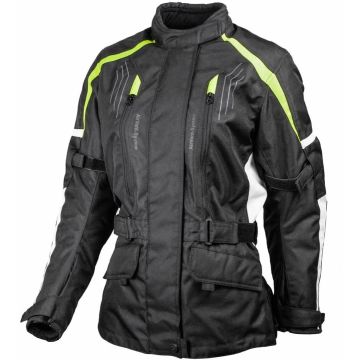 gms Dayton Ladies Black Yellow Textile Jacket