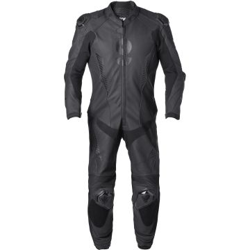 gms GRC-1 Black 1PC Leather Motorcycle Suit