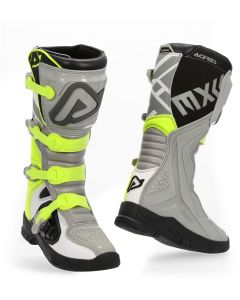 Acerbis X-Team Grey Yellow Motocross Boots