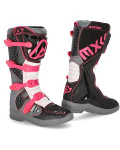 Acerbis X-Team Black Pink Motocross Boots