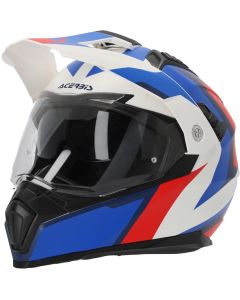 Acerbis Flip FS-606 Blue White Red Adventure Full Face Helmet