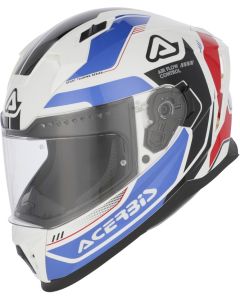 Acerbis X-Way Graphic Logo Wit Blauw Systeemhelm