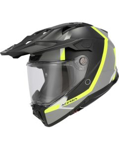 Acerbis Attack Graphic Matt Black Yellow Adventure Full Face Helmet