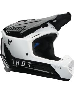 Thor Fleet Storm Zwart Wit Crosshelm