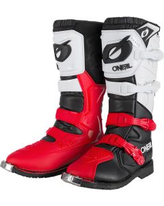 O'NEAL Rider Pro Black White Red Motocross Boots
